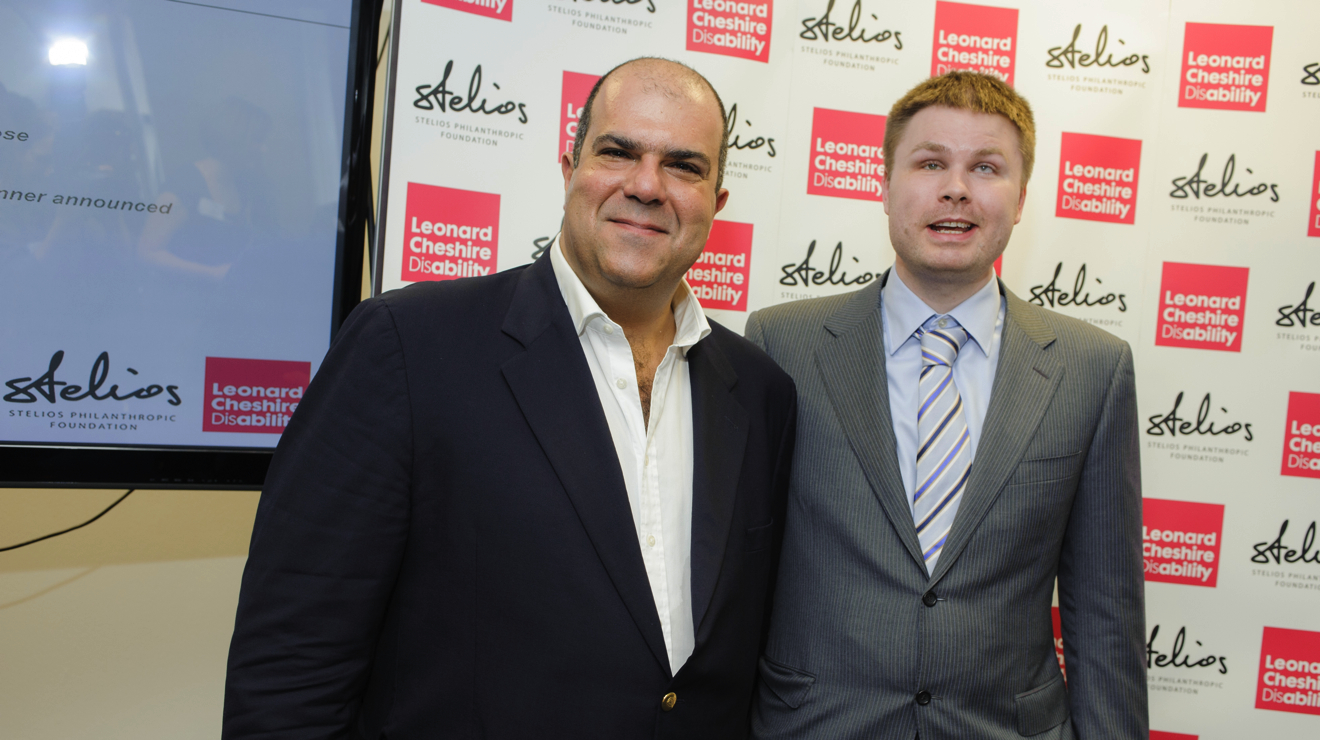Neil meeting Stelios Haji-Ioannou